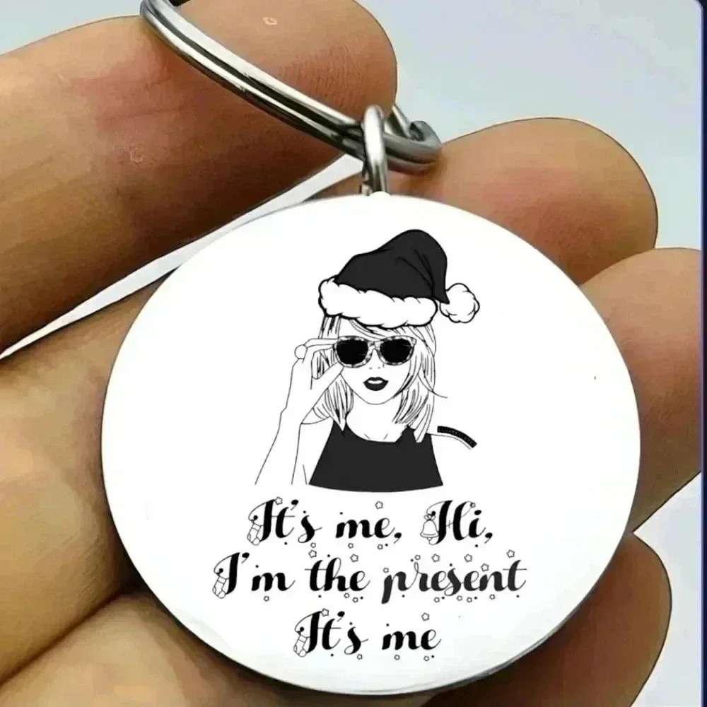 Taylor swift I'm thr present it's me Keychain